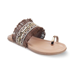 SOLE HEAD Beige Women Flat Sandal