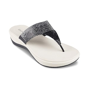 SOLE HEAD Black Women Wedges Sandal