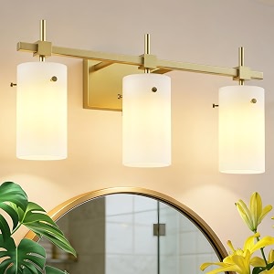 SOLFART 3-Light Bathroom Vanity Light Modern Brushed