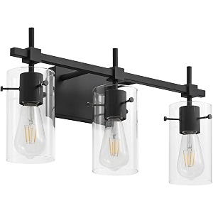 SOLFART 3 Lights Black Vanity Lights for