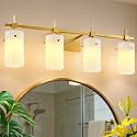 SOLFART Bathroom Light Fixtures 4 Light Vanity