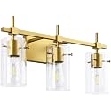 SOLFART Gold 3 Lights Bathroom Light Fixtures