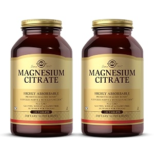 solgar magnesium citrate 120 tablets pack of 2
