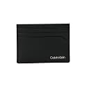 Solid Black Leather Card Wallet