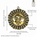 Solid Brass Sun Face Wall Idol Vastu