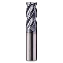 3/4" 4 Flute Solid Carbide 0.03" Corner Radius End Mill, AlTiN Coated