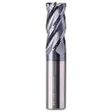 3/4" 4 Flute Solid Carbide 0.06" Corner Radius End Mill, AlTiN Coated