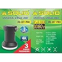 Solid FS-327PRO Universal Single 3D 4 Ultra HD LNBF Camera Suitable for All DTH - Best by Marginbaba