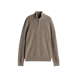 Solid Half Zipper Long Sleeve Winter Wear