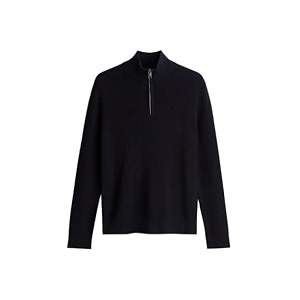 Solid Half Zipper Long Sleeve Winter Wear