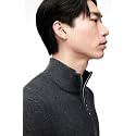 Solid Half Zipper Long Sleeve Winter Wear