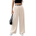 Solid High Waist Straight Korean Loose Pleated
