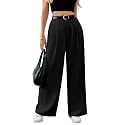 Solid High Waist Straight Korean Loose Pleated