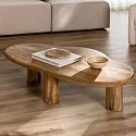 Solid Mango Wood Coffee Table for Living