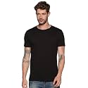 Solid Men Round Neck White T-Shirt
