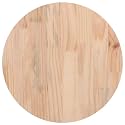 Solid Pine Wood Round Table Top, Untreated Finish, 11.8" Diameter x 1" Thick, Sturdy Indoor Surface for Dining, Coffee Tables, and Craft Projects, Easy Clean