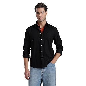 Solid Regular fit Cotton Shirt