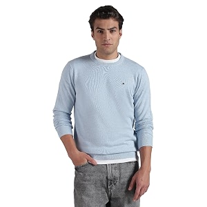 Solid Regular fit Cotton Sweater