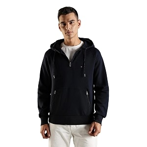 Solid Regular fit Cotton Sweatshirt