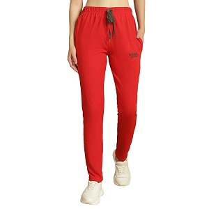 mack jonney solid regular fit polyster lycra trackpant for women-p