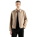 Solid relaxed fit polyester jacket