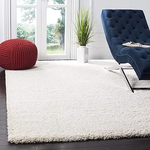 Solid Shaggy Carpets and Rugs for Bedroom