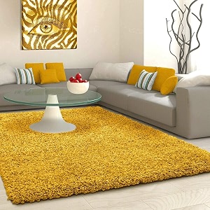 Solid Shaggy Carpets and Rugs for Bedroom