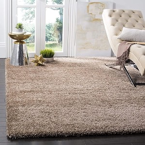 Solid Shaggy Carpets and Rugs for Bedroom