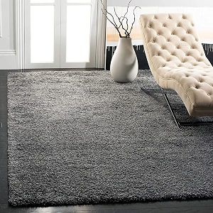 Solid Shaggy Carpets and Rugs for Bedroom