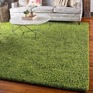 Solid Shaggy Carpets and Rugs for Bedroom