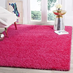 Solid Shaggy Carpets and Rugs for Bedroom