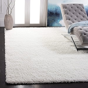 Solid Shaggy Carpets and Rugs for Bedroom