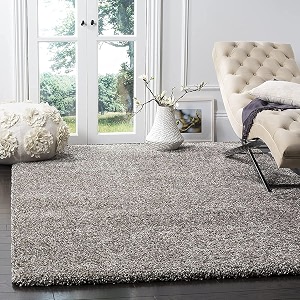Solid Shaggy Carpets and Rugs for Bedroom