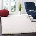 Solid Shaggy Carpets and Rugs for Bedroom