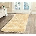 Solid Shaggy Fluffy Fur Bedside Runner Mat