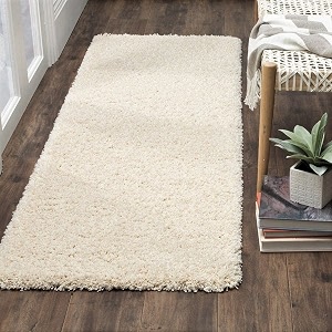 Solid Shaggy Rugs and Carpet for Bedroom