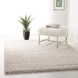 Solid Shaggy Rugs and Carpet for Bedroom