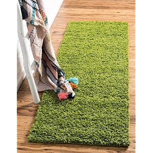 Solid Shaggy Rugs and Carpet for Bedroom