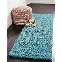 Solid Shaggy Rugs and Carpet for Bedroom