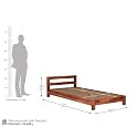 SUNCOM Solid Sheesham Wood Bed 6X4 Single Bed Without Storage for Bedroom - Single Cot Wooden Bed Double Size for Living Room Guest Room - 12 Month Warranty (Honey Finish, 6X4)