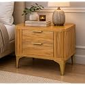 Solid Sheesham Wood Bedside Table for Bedroom