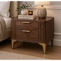 Solid Sheesham Wood Bedside Table for Bedroom