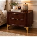 Solid Sheesham Wood Bedside Table for Bedroom