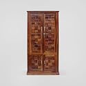 Solid Sheesham Wood Diamond Cut 4 Door