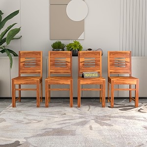 Solid Sheesham Wood Dining Chair Set of