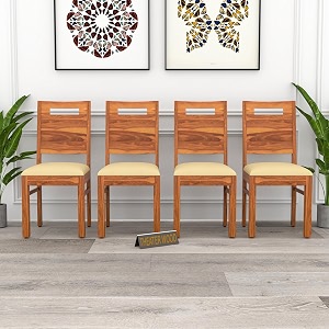 Solid Sheesham Wood Dining Chair Set of