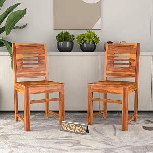 Solid Sheesham Wood Dining Chair Set of