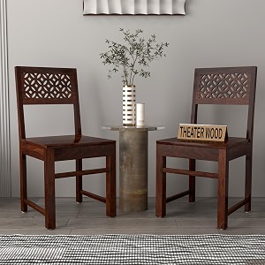 Solid Sheesham Wood Dining Chair Set of