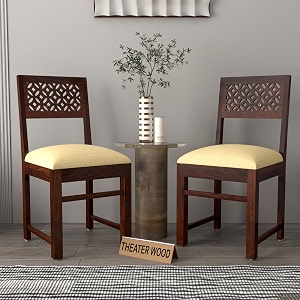 Solid Sheesham Wood Dining Chair Set of