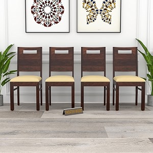 Solid Sheesham Wood Dining Chair Set of